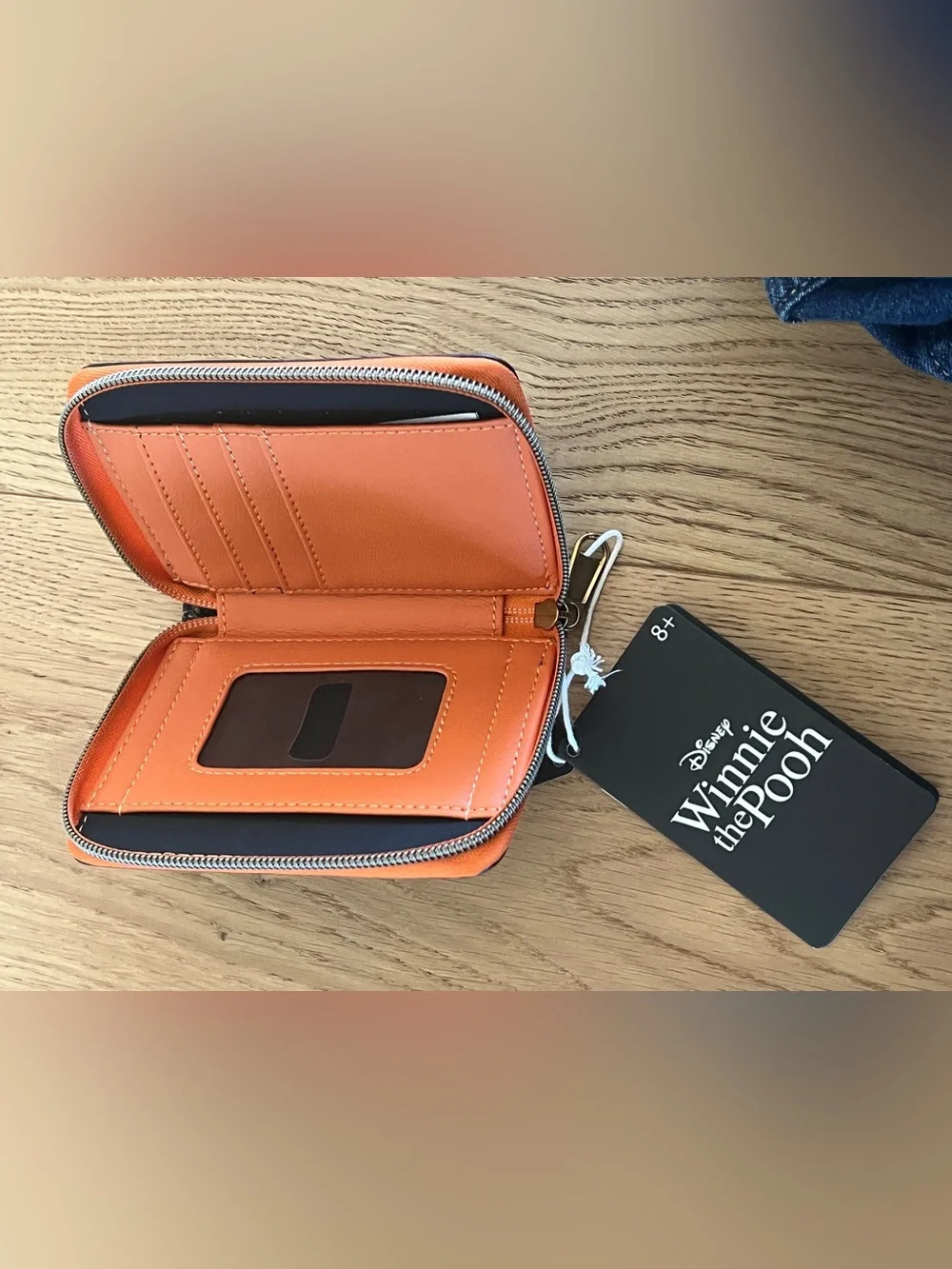 Disney Winnie the Pooh Halloween Zip up Wallet - Black & Orange